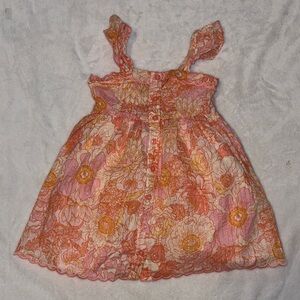 (3 for $10) haute hippie Floral Pink and Orange Dress